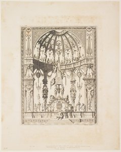 装飾パネルの一連のデザインの1670〜80年のSatyr葬儀 作： Jean Lepautre